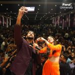 Zara Khan Instagram - Her charm definitely made our hearts swing with love on stereo!🥰🎧 Our students had a great time dancing with Zahrah Khan to the tunes of her latest song, #LoveStereoAgain, and were truly amazed by her energetic performance. They clearly enjoyed the event to its fullest. 🥳 Here are some stills from her visit to our campus yesterday!💞 @reedanshpatelofficial @nikhilkothari88 @tigerjackieshroff @edwardmayaofficial Vadodara, Gujarat, India