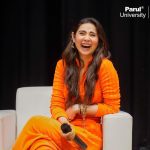Zara Khan Instagram - Her charm definitely made our hearts swing with love on stereo!🥰🎧 Our students had a great time dancing with Zahrah Khan to the tunes of her latest song, #LoveStereoAgain, and were truly amazed by her energetic performance. They clearly enjoyed the event to its fullest. 🥳 Here are some stills from her visit to our campus yesterday!💞 @reedanshpatelofficial @nikhilkothari88 @tigerjackieshroff @edwardmayaofficial Vadodara, Gujarat, India