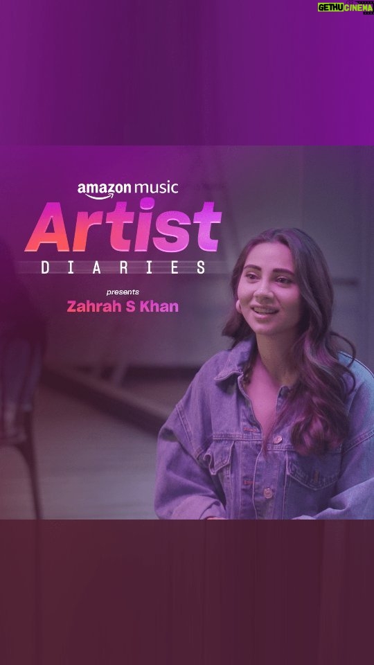 Zara Khan Instagram - The beyond brilliant and talented @zarakhan just casually inspiring us to follow our dreams π«Άππ©· Catch the rest of this heartfelt conversation on Ep 7 of #ArtistDiariesOnAmazonMusic on the @AmazonMusicIN YouTube channel at the link in bio π