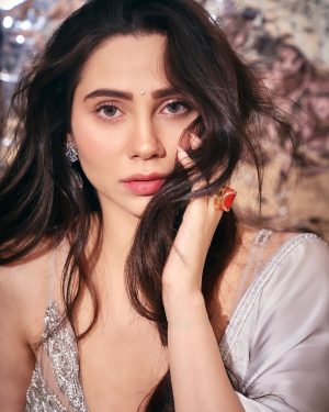 Zara Khan Instagram - ✨✨✨
.
.
.
#styling @hitendrakapopara 
Assisted by @tanyakalraaa 
#photography @milind_misal 
#outfit @dishapatilpretcouture 
#earrings @rubans.in 
#makeup @safasheikhbeauty 
#hair @little_hair_poetry