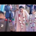 Zara Khan Instagram - This was so much fun! Take a look at these crazy moments captured from the sets of the craziest wedding song of the year! Tune in to #MainTenuChadhJaungi now! #tseries @tseries.official #BhushanKumar @tanishk_bagchi @donati_media #Craziestदुल्हनOfTheSeason #Sweetestदुल्हाOfTheSeason #WeddingGoals #WeddingInspiration #WeddingSeason #BigFatIndianWedding #IndianWedding