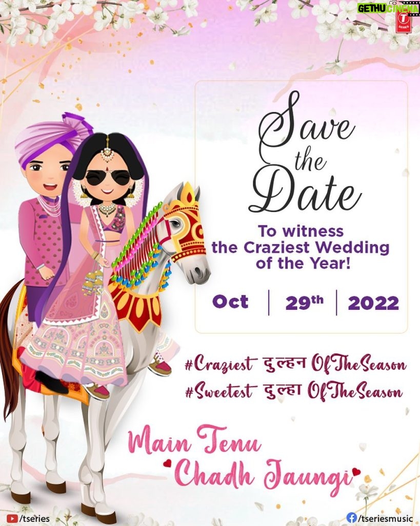 Zara Khan Instagram - Get ready for a beautiful wedding celebration! Save the date for the craziest wedding, 29th October 2022. Stay tuned. #tseries @tseries.official #BhushanKumar @shaheernsheikh @tanishk_bagchi @navjitbuttar #Craziestदुल्हनOfTheSeason #Sweetestदुल्हाOfTheSeason #WeddingGoals #WeddingInspiration #WeddingSeason #BigFatIndianWedding #IndianWedding