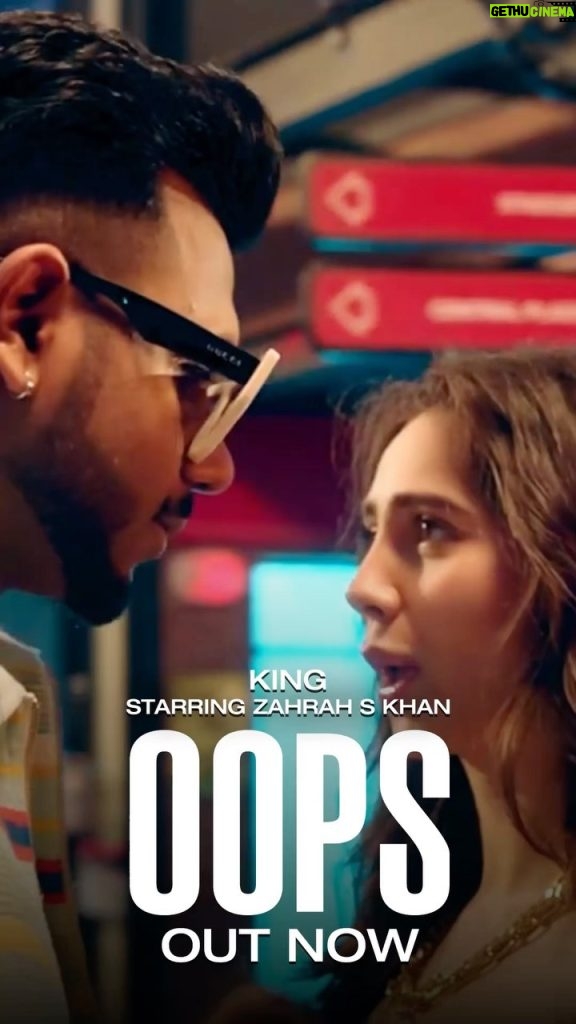 Zara Khan Instagram - OOPS!! Listening to this on loop and how! 🔁 #OOPS @ifeelking starring @zarakhan is out now! Link in bio. #ChampagneTalk #King #ZahrahSKhan #Kingsclan #NewSong @azeemdayani @dcatalent
