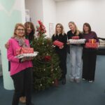 Zara McDermott Instagram - Today, I’ve volunteered at my local baby bank as part of my ongoing work with the Princess Of Wales , @earlychildhood and her initiative to get help to families with young children in the lead up to Christmas. Me and my mum walked away feeling utterly inspired by the wonderful people that work there, and with a deeper understanding of why baby Banks are so important in our local communities. Not only do they provide clothing, blankets, toys and equipment to help parents in need, but they also provide a safe and warm environment for those who need it, as well as someone to talk to. I was also talking to one of the incredible women who works there, and I learnt of the significant number of women who seek help from baby banks after fleeing relationships where there is domestic violence involved. Over this festive period it’s extremely important to remember that there are so many people who aren’t so fortunate, who won’t have amazing Christmases with their families… because they are in need. And you can help. I encourage you to donate anything you can to your local baby bank, as this can make such a huge difference. There are over 200 baby banks across the UK, so make sure you look for one near you! Today we wrapped some Christmas presents so that families in need can still have some festive cheer and gifts. We sorted through some of the donations and we read some cards that some kind people had written to give to someone who needed the words. What a beautiful day. Thank you for having me. ❤️ I will be back very soon ❤️