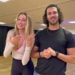 Zara McDermott Instagram - ✨🤍Keep Dancing🤍✨ over the course of the past few months, I fell in love with dancing, even though I know I’m not the best at it. As soon as our journey on Strictly was over, I knew it was something that we shouldn’t just put on a shelf. Why not carry on dancing?❤️ We wanted to share this journey with you all, firstly because it’s a bit of fun. But secondly, social media is filled with so much perfection & comparison, I thought it would be nice to show something not so perfect, just someone giving it a good old go! And also, to prove that you don’t have to be the best at something to be able to totally immerse yourself and enjoy the hell out of it 💃🏼🕺🏻❤️ I desperately wanted to do the rumba on the show but sadly we didn’t get the opportunity, but I really wanted to learn some basics. So here’s a snippet of todays lesson😂❤️ I also had to include some of the funny things that Graz says to me during rehearsal, he really cracks me up 😂✨❤️ what dance do you want to see us try next?💃🏼