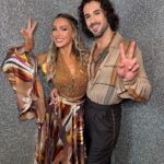 Zara McDermott Instagram - your two favourite hippies about to embark on a quickstep adventure ☮️✌🏼 @bbcstrictly , we hope you love our performance this evening, make sure you’re voting for us 🥹💜#graziara #strictly Strictly Studio at Elstree
