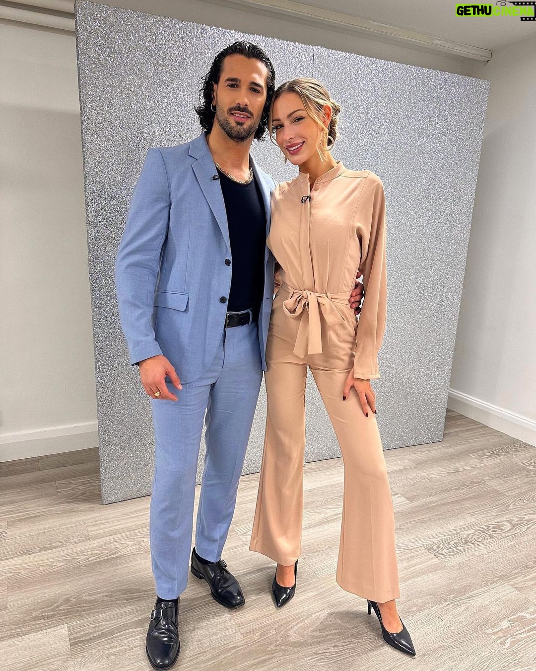 Zara McDermott Instagram - see you tonight on @bbcstrictly It Takes Two 🤍✨ talking about our Charleston this week, how last weekend went for us and also how we are pushing this week to work through those nerves and smash it on Saturday! 🤍 London, United Kingdom