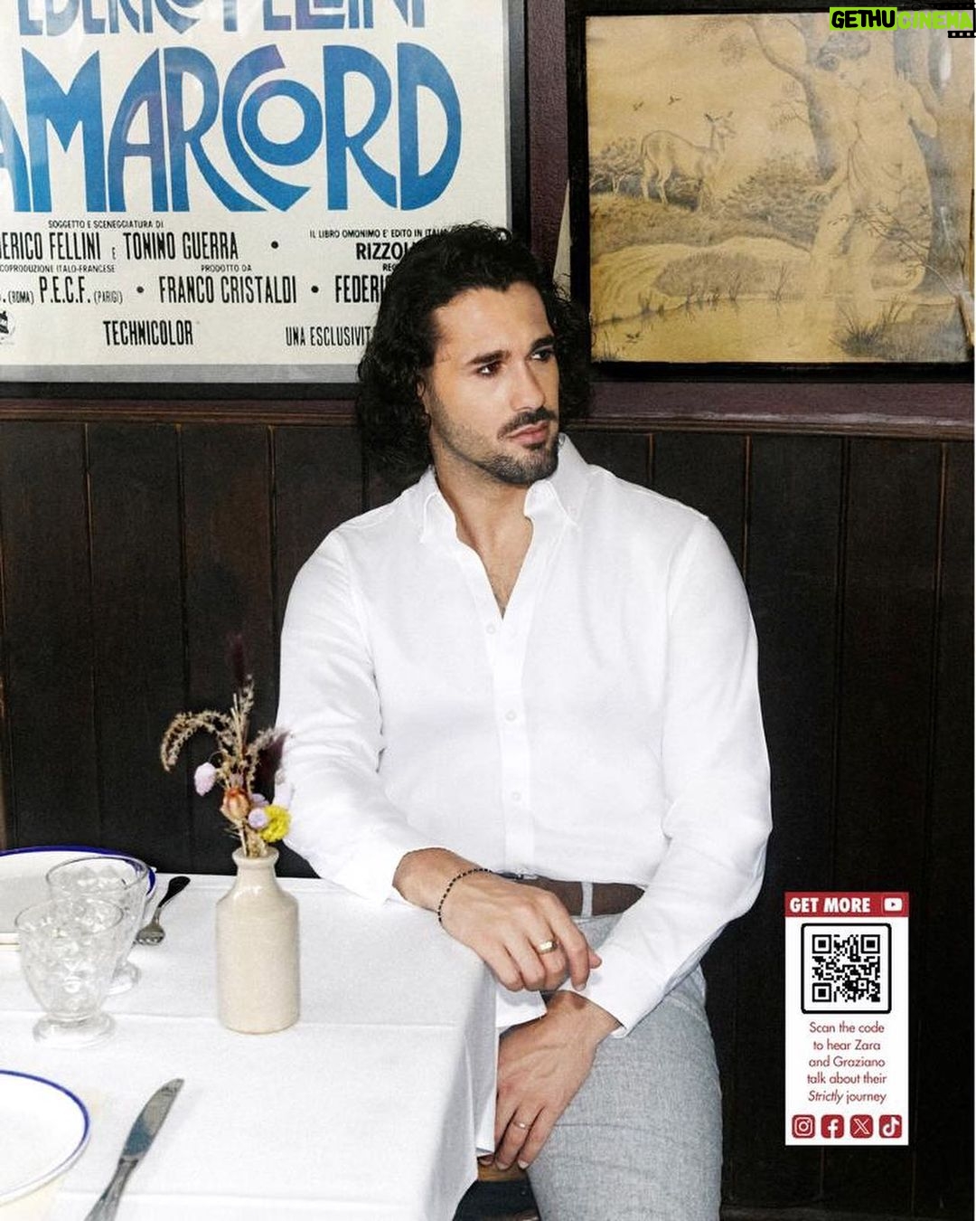 Zara McDermott Instagram - a step back in time with @ok_mag 💗 we shot this in an Italian cafe… so cute! Was so fun to talk all things @bbcstrictly ✨ thank you so much for having us 💃🏼✨ London, United Kingdom