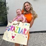 Zara McDermott Instagram - Today is one of the biggest days of my life, performing my second dance on Strictly (and my second dance EVER in my life!!!!). I cannot stop pinching myself every single morning when I wake up that I am really doing this. We have the most amazing people supporting us every step of the way and I feel emotional just thinking about it. My beautiful family, my wonderful boyfriend, Graz beautiful wife, my precious baby goddaughter (how cute is she in the second pic😭❤️) and our family and friends watching at home. I don’t want this experience to end any time soon… 11 hours a day of training and learning everything from scratch has been the most incredible thing I’ve ever done. We hope you love our performance tonight of the quickstep (one of my FAVE dances to watch on Strictly, last year I was in my pyjamas and this year I’m actually doing it!!!!!) and support team #Graziara 💜 also… swipe for my favourite video ever, an Italian trying to say Badminton 🤣🤣 Strictly Studio at Elstree