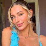Zara McDermott Instagram - get ready with me for the wedding of the year 👑 products used: - @lorealparis Revitalift vitamin C serum -Weleda skin food -Eucerin Urea Repair face cream -Elta MD tinted SPF -L’Oreal Glotion medium -L’Oreal True Match Serum shade 5-6 -L’Oreal True Match concealer 3W -L’Oreal infallible concealer 2N -Too Faced Soleil Chocolate Bronzer -L’Oreal Skinny Brow Pencil brunette -L’Oreal plump & set brow artist -Tweezerman lash curlers -L’Oreal brown kohl liner -Benefit roller liquid liner -L’Oreal Lash Paradise mascara -L’Oreal Shake & Glow setting spray -Sephora lip liner in shade marvellous Mauve -L’Oreal lip stick - glow paradise shade nude heaven -Dior Lip Oil Dress is @revolve, shoes @sophiawebster (I work with L’Oreal but this is not a paid partnership!)