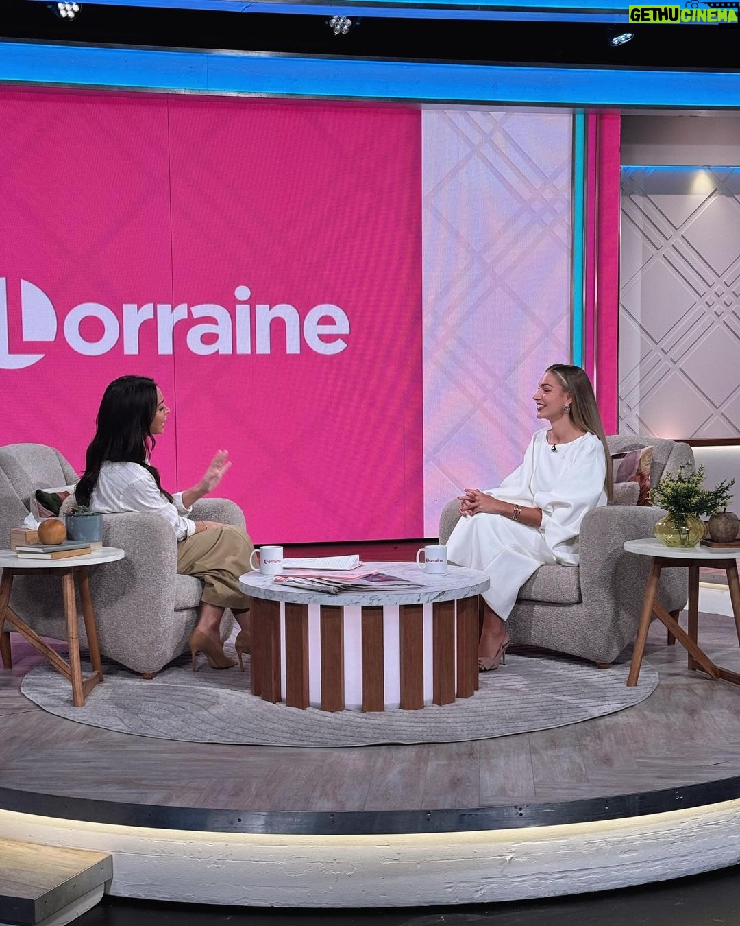 Zara McDermott Instagram - thank you so much @lorraine @christinelampard for having me today to talk all things documentaries. 🩷🎥 xx London, United Kingdom