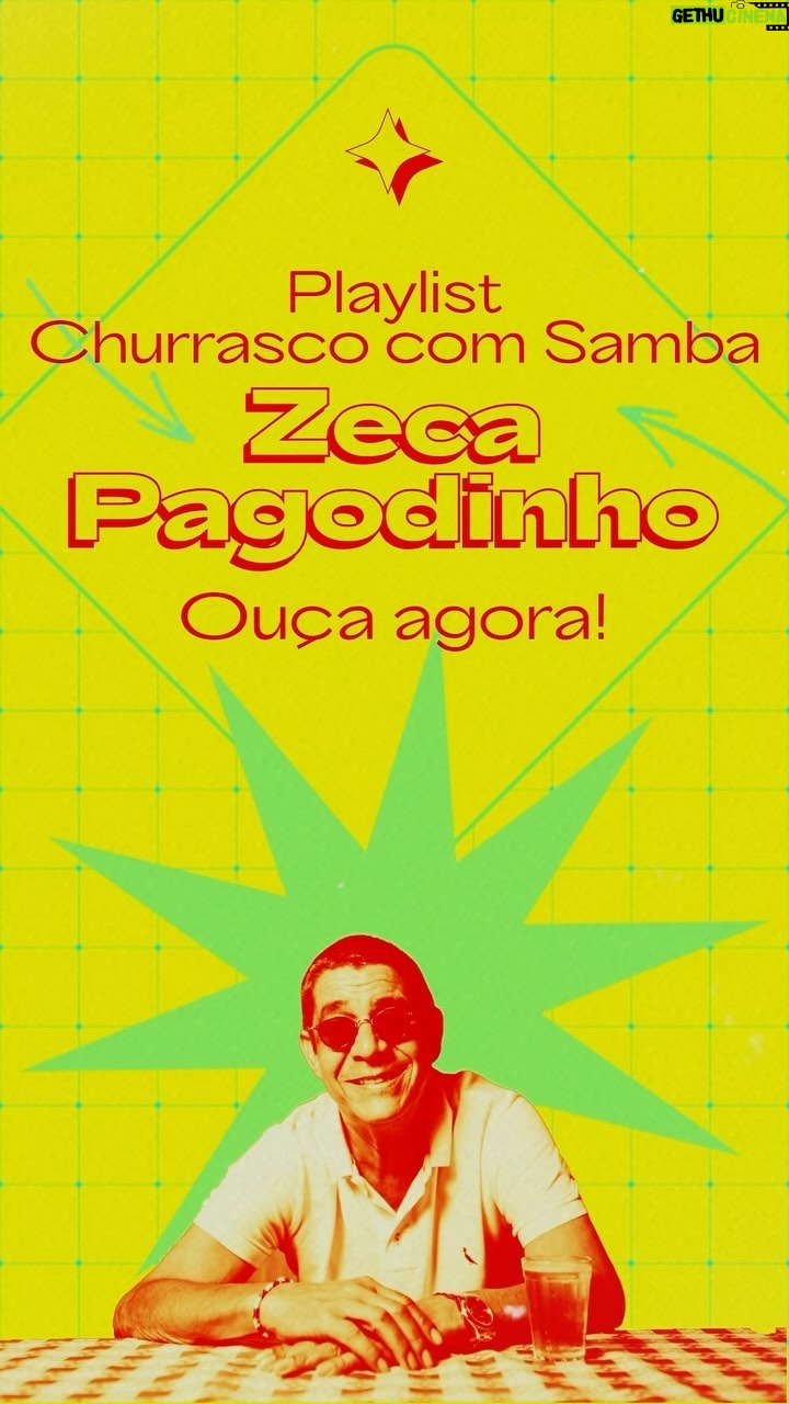 Zeca Pagodinho Instagram - O que não pode faltar num churrasco perfeito ? Samba, é claro! 🥰 Preparamos a trilha sonora, só vai faltar a carne 🤪! O link para ouvir está nos stories ! Corre lá e já salva pra a próxima resenha com a família e os amigos!