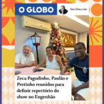 Zeca Pagodinho Instagram – 📰Deu na coluna Ancelmo Gois, do @jornaloglobo: Zeca Pagodinho, @paulao7cordas e @pretinhodaserrinha estiveram juntos para definir o repertório do show em celebração aos 40 anos de carreira do Zeca no Engenhão!

No dia 4 de fevereiro, ele irá comemorar seu aniversário e as 4 décadas de samba junto a grandes nomes da nossa música! 

Conta pra gente: que música NÃO PODE FALTAR NO REPERTÓRIO? 

Ah, é bom garantir seus ingressos pois eles estão voando!! #ficaadica

É só acessar ZecaPagodinho40anos.com.br! Não marca bobeira, hein!

#ZecaPagodinho40anos