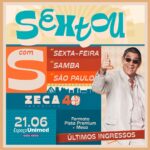Zeca Pagodinho Instagram - SEXTA-FEIRA ☀ Dia internacional de aproveitar a vida e você já pode começar garantindo a sua alegria para outra sexta-feira do ano: dia 21 de junho, a data extra que @zecapagodinho escolheu pra comemorar seus 40 anos de carreira com SÃO PAULO, no @espacounimed 🧡 Não fique de fora dessa grande festa: ÚLTIMOS ingressos em zecapagodinho40anos.com.br 🎟 #zecapagodinho #zecapagodinho40anos