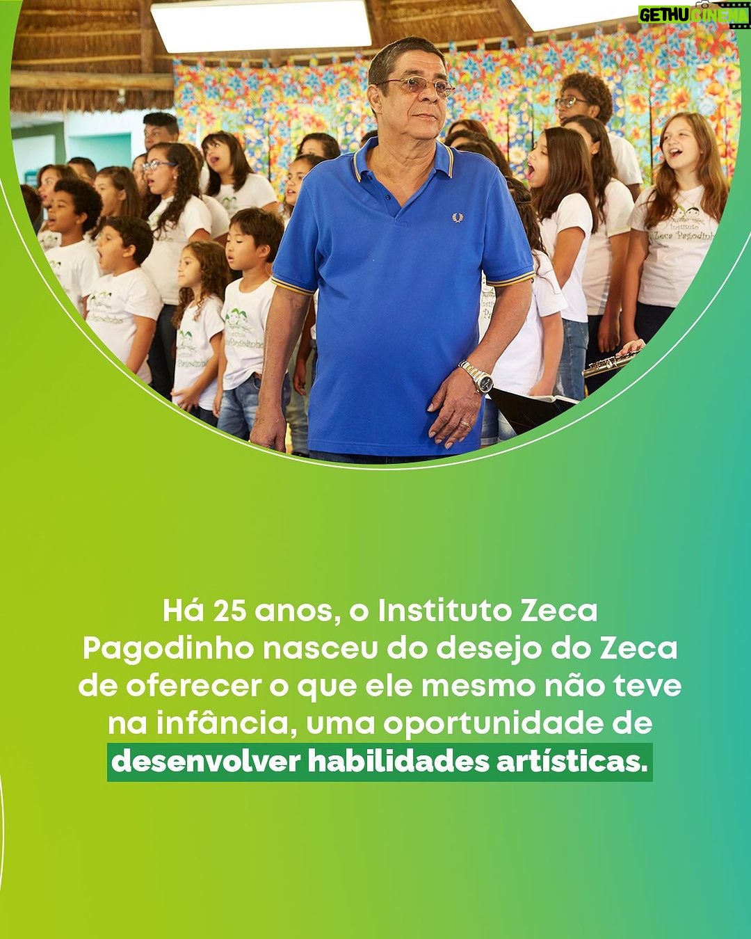 Zeca Pagodinho Instagram - Ao longo da história do IZP, tivemos o privilégio de ver muitos alunos crescerem como artistas, mas também como seres humanos, desenvolvendo talentos e paixões que os impulsionam rumo ao sucesso. ✨ Acesse nosso site para descobrir como você pode apoiar essa transformação! 💚 #izp #institutozecapagodinho #alunos #história #projetosocial #zecapagodinho #música #arte