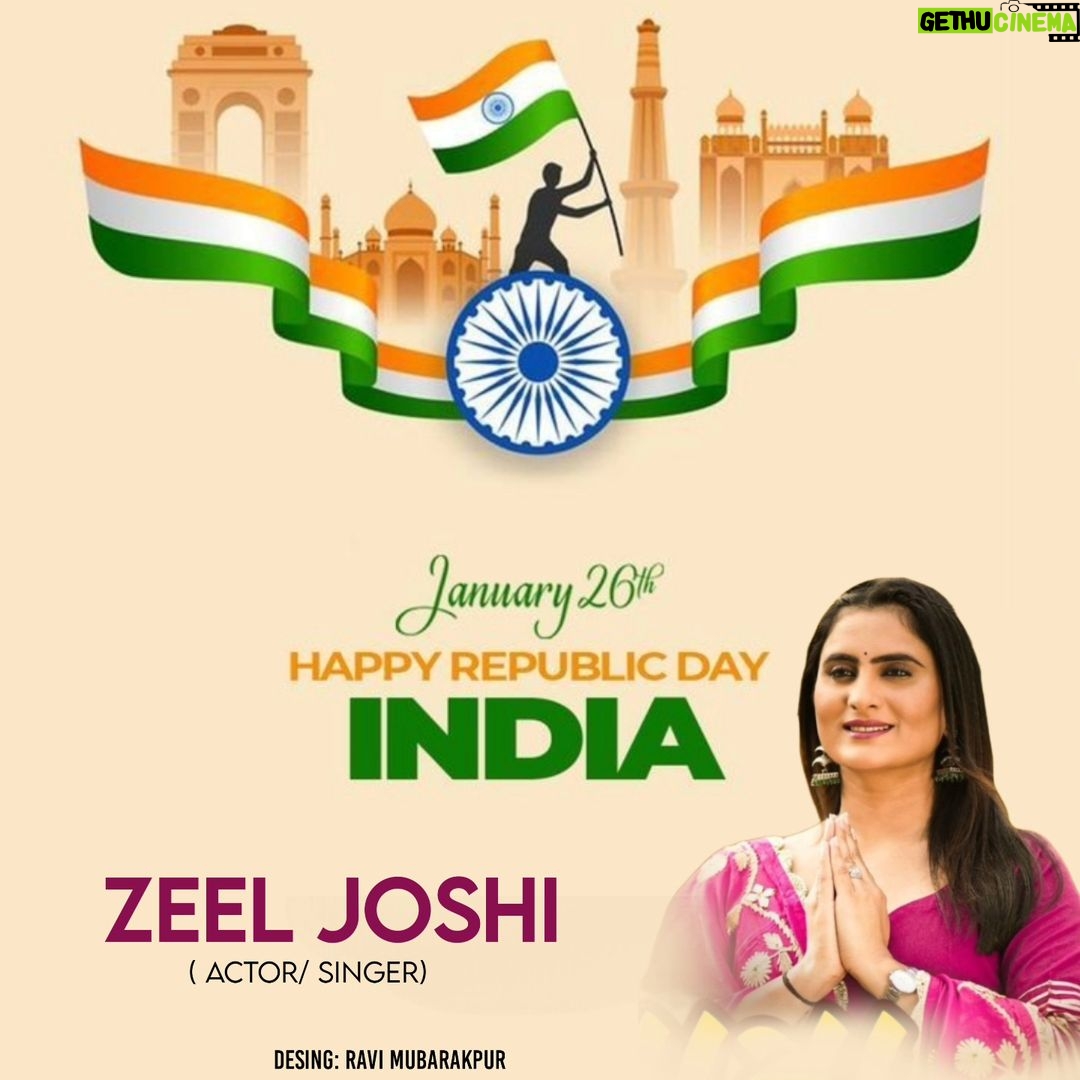 Zeel Joshi Instagram - Happy Republic Day 🥳❤️💫🇮🇳 @zeel_joshii #zeeljoshi