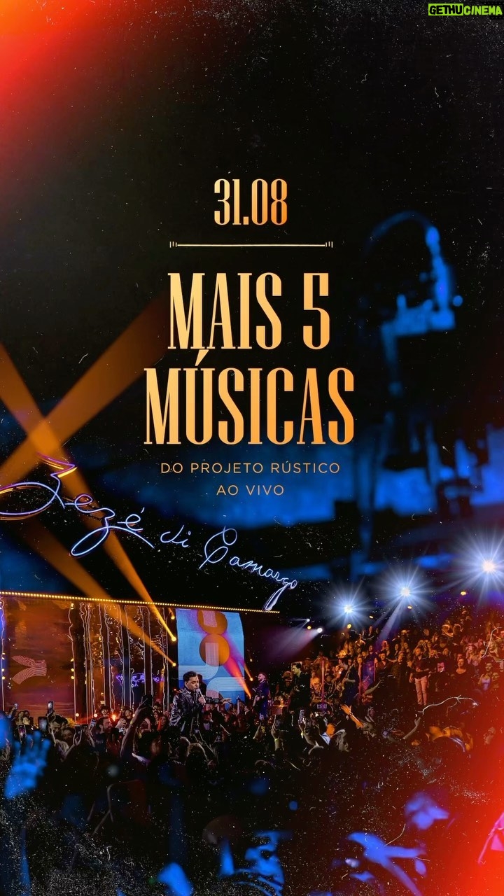 Zezé di Camargo Instagram - ✍️🎶 Marquem no calendário! No dia 31.08, novas canções e emoções do meu projeto #ZezeDiCamargoRustico Ao Vivo, estarão chegando para vocês. Preparem os corações! ❤️ #ZezeDiCamargo