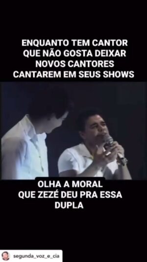 Zezé di Camargo Instagram - Achei esse vídeo na internet e resolvi mostrar pra vcs. Sucesso pra os meninos!!! Isso é uma repostagem de : @mariacadengue