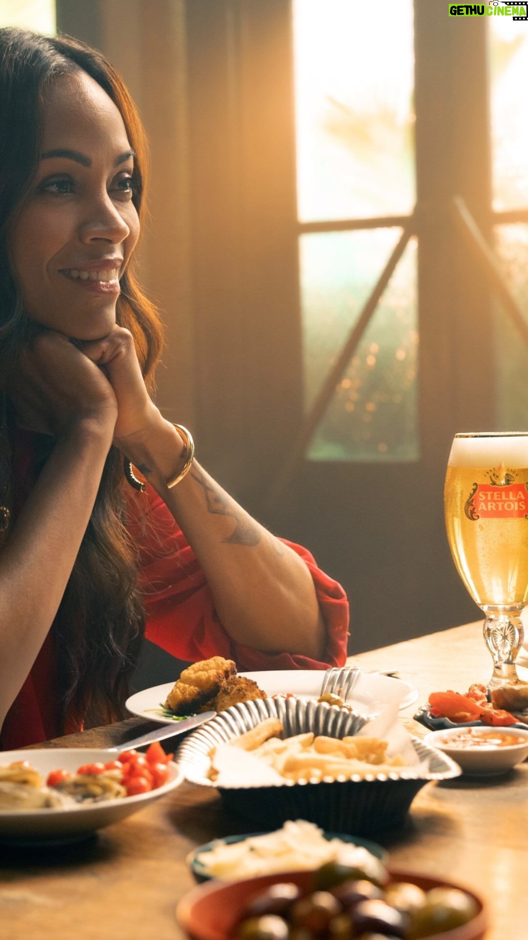 Zoe Saldaña Instagram - If you could have dinner with me, Matt Damon and anyone else over a Stella, who would you invite? While you are thinking that through, head to @StellaArtoisUSA for a chance to have dinner with us. #LetsDoDinner STELLA ARTOIS®️ LET’S DO DINNER SWEEPSTAKES. NO PURCHASE NECESSARY. Open to U.S. residents 21+. Ends 9/4/23. Visit stellaartois.com/letsdodinner for entry & Official Rules. Msg & data rates may apply. Void where prohibited.