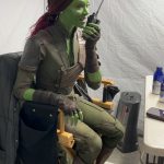 Zoe Saldaña Instagram - 😂😅🤣🥸 clowning around. #gamora #guardiansofthegalaxy