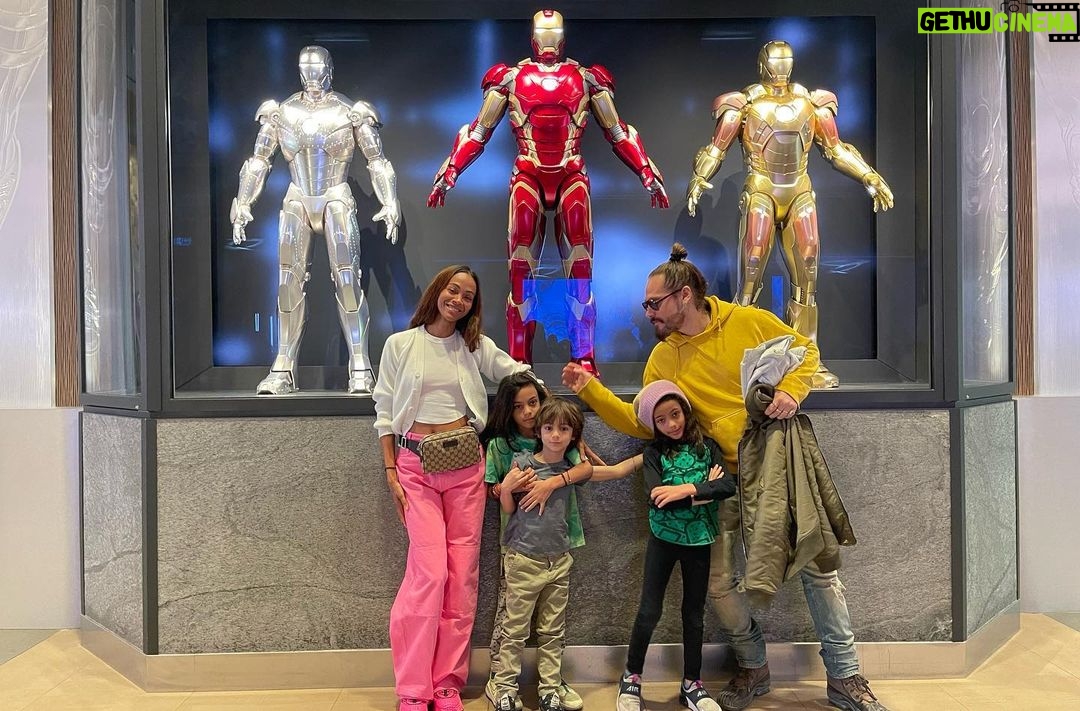 Zoe Saldaña Instagram - When you work with Marvel and Disney, everyday is an adventure. #grateful #boymom #eurodisney