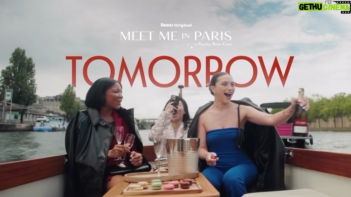 Zoe Saldaña Instagram - Anything can happen when you’re in Paris 🫣 How To Watch: Stream #MeetMeInParis for free on @therokuchannel on a Roku device, the Roku mobile app and therokuchannel.com! Live at midnight on 02/10! Paris, France