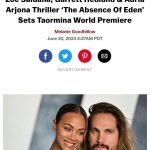 Zoe Saldaña Instagram - Proud to have our movie debuting at the Taormina Film Festival. Let’s go Marco!