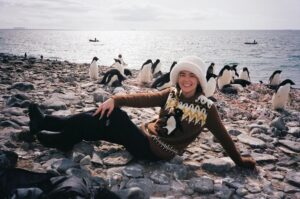 Zoey Deutch Instagram - forever grateful for this once in a lifetime opportunity to visit the most beautiful place i’ve ever been to 🇦🇶 also did u know a group of penguins is called a waddle