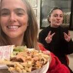 Zoey Deutch Instagram - scroll to the last slide to see a confusing photo of a latke on a horse napkin 👍