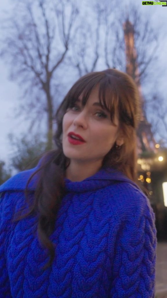 Zooey Deschanel Instagram - Patou’s Fall Winter ‘24 collection by @guillaumemarcdamienhenry was a take on modern French classics, and @zooeydeschanel is the biggest fan of it all. She brought us along as she prepared for the show during Paris couture week, discussing her special relationship with the French fashion house. video: @sheriff.projects