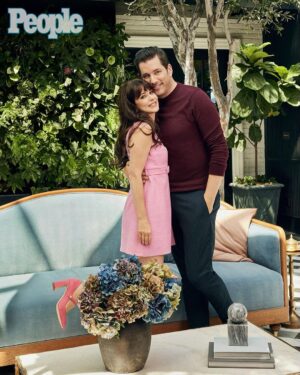 Zooey Deschanel Instagram - Frolicking is an art, and we’ve mastered it

@people
Photographer: @samidrasin 
Zooey Hair: @brentsmells 
Zooey Makeup: @lilly_keys 
Zooey Stylist: @ibabdelnasser 
Jonathan Stylist: @charlotteijenkins