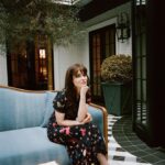 Zooey Deschanel Instagram - My Costar update told me to wear this astrology dress, so naturally, I did. 📸: @sergionecoechea