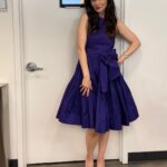 Zooey Deschanel Instagram – Press is better in purple! 💜 Thank you for having me @todayshow.