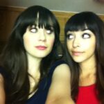 Zooey Deschanel Instagram - Did we mastermind @welcometoourshowpod as an excuse to hang out again? Maybe 🤔 Please join me in wishing a happy birthday to @therealhannahsimone who happens to be even cooler off-screen than she is on 🎂