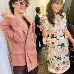 Zooey Deschanel Instagram - Living in this dress until further notice… @dolcegabbana