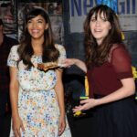 Zooey Deschanel Instagram - Did we mastermind @welcometoourshowpod as an excuse to hang out again? Maybe 🤔 Please join me in wishing a happy birthday to @therealhannahsimone who happens to be even cooler off-screen than she is on 🎂