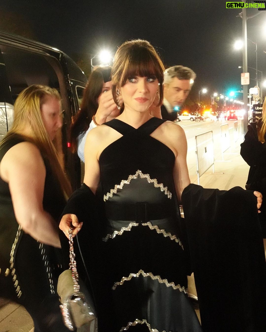 Zooey Deschanel Instagram - Custom @patou dream come true for @vanityfair 🖤