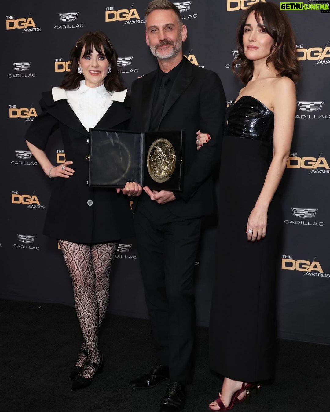 Zooey Deschanel Instagram - Just frolicking around the DGA Awards 🖤