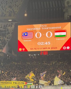 Zulin Aziz Instagram - Final Pestabola Merdeka
🇲🇾vs🇹🇯

#merdekapalestin