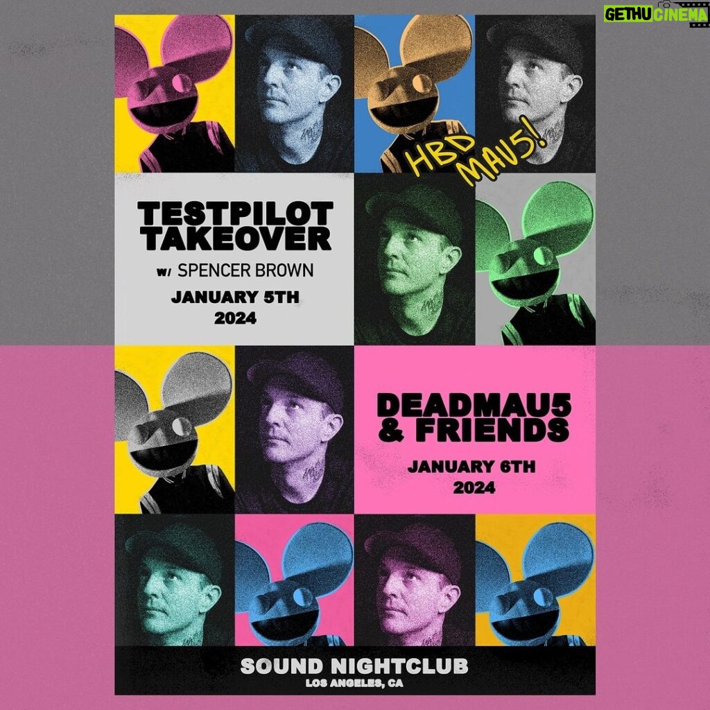 deadmau5 Instagram - hi LA! two shows at @sound_nightclub this weekend? let’s goooo! tix available via links in bio or deadmau5.com/shows :P