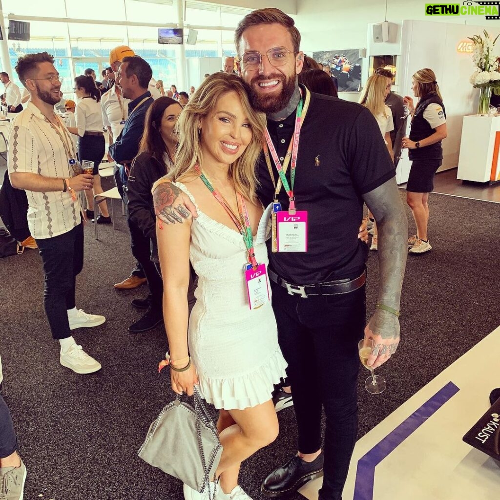 Aaron Chalmers Instagram - Me and the beautiful @katiepiper_ at the formula 1 today..... Thanks to @govype for an amazing day ❤️