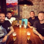 Aaron Chalmers Instagram – Always good to have a catch up with boys @kris_whillis @b1gsmith @terryfukinchalmers 🍺 Newcastle upon Tyne
