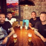 Aaron Chalmers Instagram - Always good to have a catch up with boys @kris_whillis @b1gsmith @terryfukinchalmers 🍺 Newcastle upon Tyne