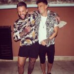 Aaron Chalmers Instagram - My favourite pic ever of me and gaz as it just sums us up!! All we ever do is mess around and are constantly laughing ❤️👬 @gazgshore