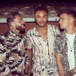 Aaron Chalmers Instagram – My boys!! #shitshirtnight