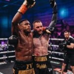 Aaron Chalmers Instagram - At the end of the day when it’s all said and done it’s nice to shake each others hand and wish them the best moving forward 👌🏽!! Took a fight with some 1 who nobody wanted to fight and come up short!!! Their is certainly no shame in trying and failing, @idrisvirgo was was a very tough task and he got the win, any 1 that knows me knows I’ll dust myself down go back to the drawing board and go again, I might be down but certainly not out 🥊!! Looking forward to a big year next year on @misfitsboxing before calling it a day but what a buzz headlining on @daznboxing in my home town of newcastle Big thanks to @mamstaylor @misfitsboxing @sauerlandbros @daznboxing @mf_daznxseries See you back on the ring 2024 🙏🏽🥊 Newcastle upon Tyne