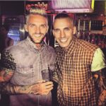 Aaron Chalmers Instagram – A few years ago when me and the bro had mad hair!! Silver and a top knot 😂 @terryfukinchalmers