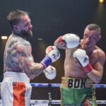 Aaron Chalmers Instagram - It would be easy to just post the first pic and make out i was hard done by etc!! That’s not how I am I took a chance on a tough man in @kiefercrosbie_mma who’s been around the fight game 20 years And I come up short against the better man!! I’m not ashamed or embarrassed ill take a lot away from that fight and learn!! The thing is with me is Im fighting on the big stage and learning on the job so I can either win and look amazing or lose and the world can see!! Bit either way I’m a fighter and have a heart of a lion and love a good scrap!! Like i said zero excuses from me about last night apart from I was beat by the better man on the night!! Ill dust myself off and get back in the gym as we ain’t got time to hang around as out again in 6 weeks Thanks to @kingpynboxing for a great night and all the fans at 3 arena for a cracking atmosphere even though I was the enemy last night 🤣 also all the messages of support even after defeat it really means alot ❤️