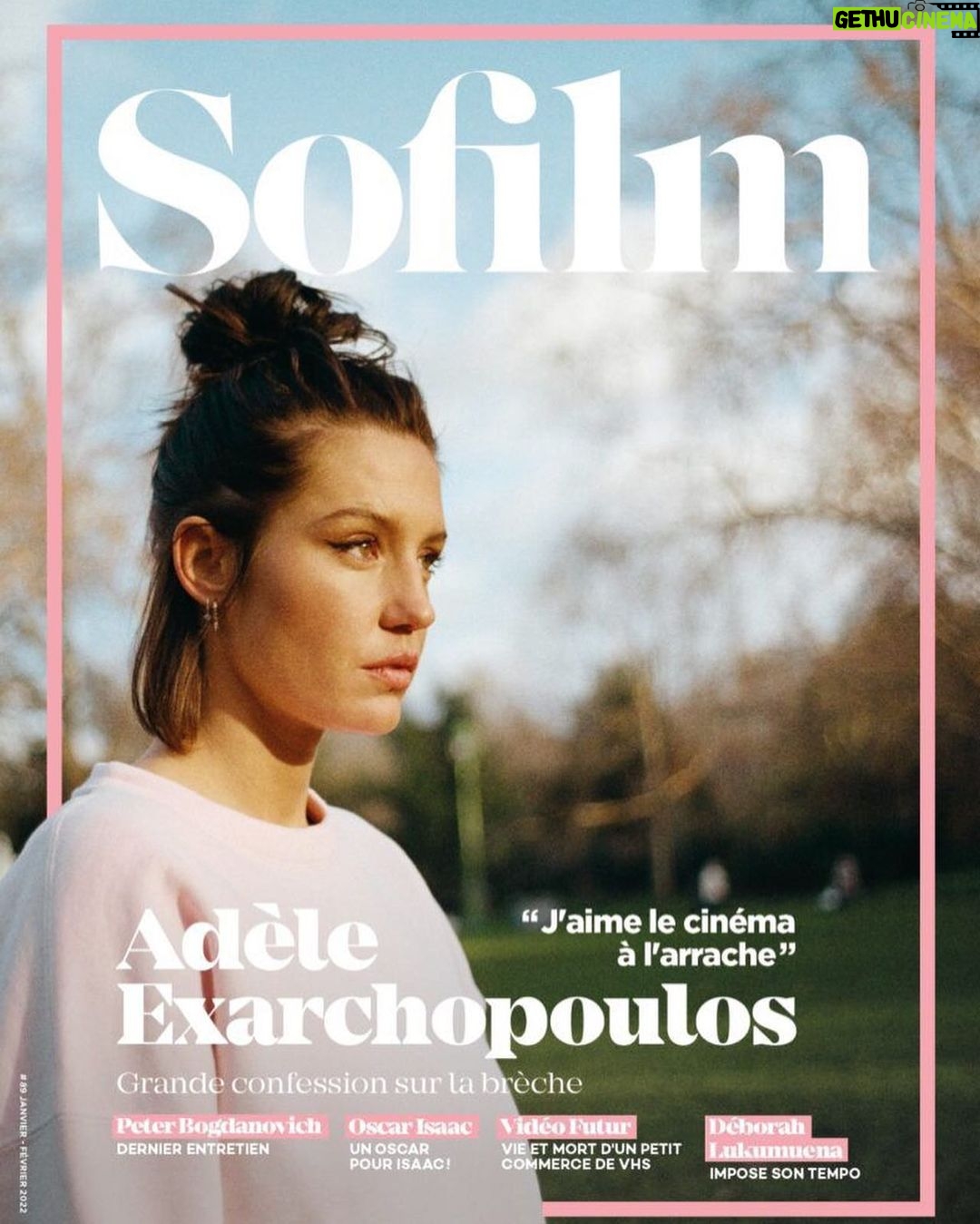 Adèle Exarchopoulos Instagram - merci @sofilm_mag de m'avoir écouté avec autant de bienveillance pour Rien à foutre de Emmanuelle marre et @julielecoustre qui sort le 2 mars 🤍
