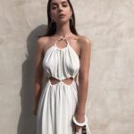 Adelaide Kane Instagram - Today @cultgaia 🦢 Beautiful show by @jasminlarian thank you so much for having me!!! Felt like a literal goddess ✨ . . . Styling: @catapper Hair: @hairbyadrian Make Up: @nathanhejl Malibu, California
